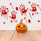 Halloween Ghost Shadow Blood Handprint Horror Decoration Static Stickers