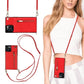 Crossbody plånboksfodral för iPhone med korthållare