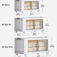 Förvaringslådor med stort utrymme, hopfällbara och med lock och hjul